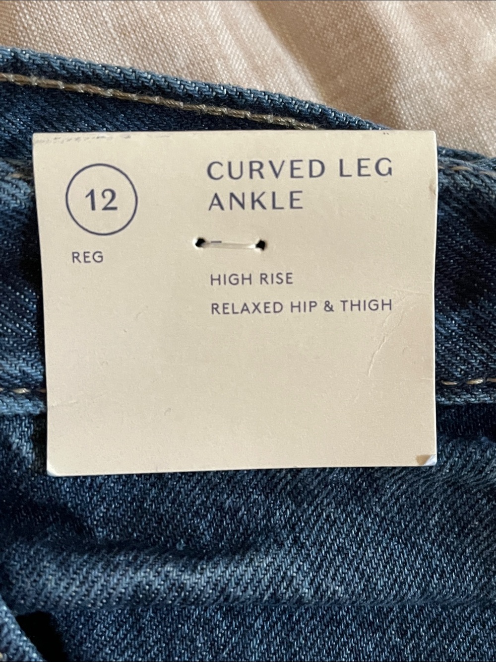 Universal Threads Barrel Ankle Jeans - Dark Wash 12 - Picture 7 of 8